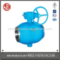 Electro-hydraulic linkage fully welded ball valve